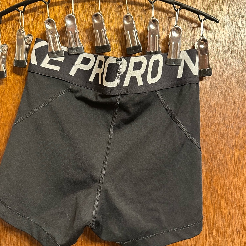 Nike Black Compression Shorts with Logo Waistband